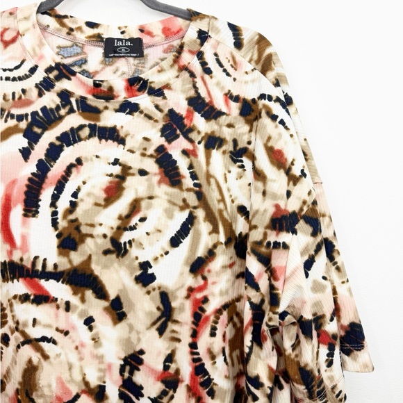 Dressed In LALA Leveled Up Ribbed Playsuit in Grungecore Tie Dye Size XL - Picture 5 of 15